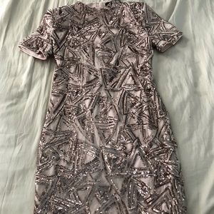 Sz. Large Rose Gold Sequin Forever 21 Dress